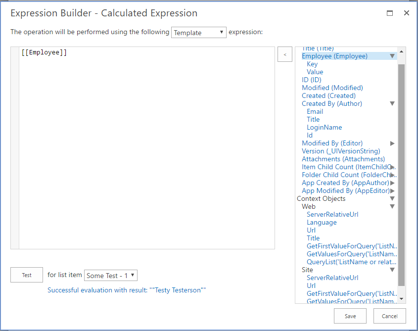 New Placeholders in Calculated Expressions